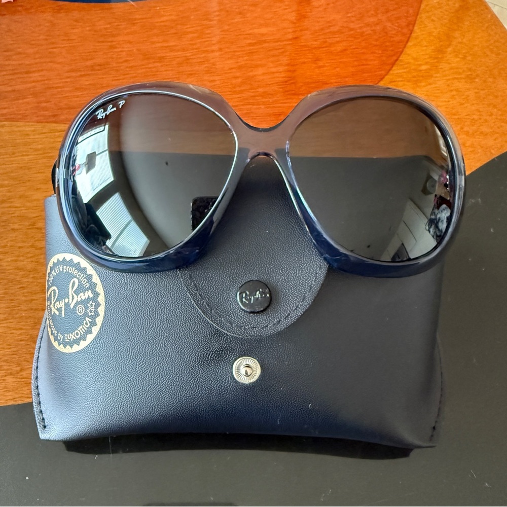 Ray-Ban P Jackie Ohh Ll Polarized Oversized Sunglasses Gradient